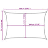 Aurinkopurje 160 g/m² suorakaide keltainen 4x6 m HDPE