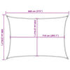 Aurinkopurje 160 g/m² suorakaide keltainen 6x8 m HDPE