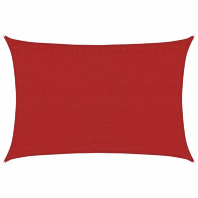 Aurinkopurje 160 g/m² punainen 3,5x4,5 m HDPE
