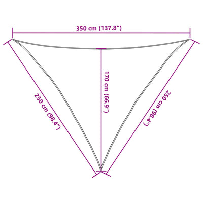 Aurinkopurje 160 g/m² punainen 2,5x2,5x3,5 m HDPE