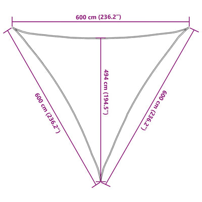 Aurinkopurje 160 g/m² punainen 6x6x6 m HDPE