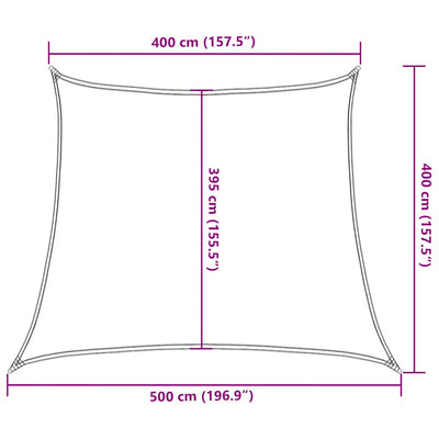 Aurinkopurje 160 g/m² punainen 4/5x4 m HDPE