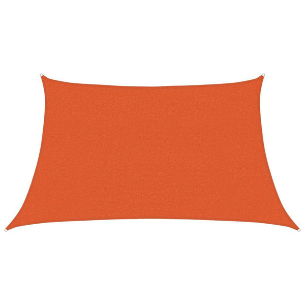 Aurinkokenkäpurje 160 g/m² Puolisuunnikas oranssi 3/4x2 m HDPE