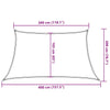 Aurinkokenkäpurje 160 g/m² Puolisuunnikas oranssi 3/4x2 m HDPE