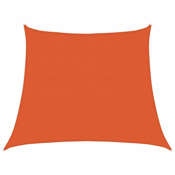 Aurinkokenkäpurje 160 g/m² Puolisuunnikas oranssi 3/4x3 m HDPE