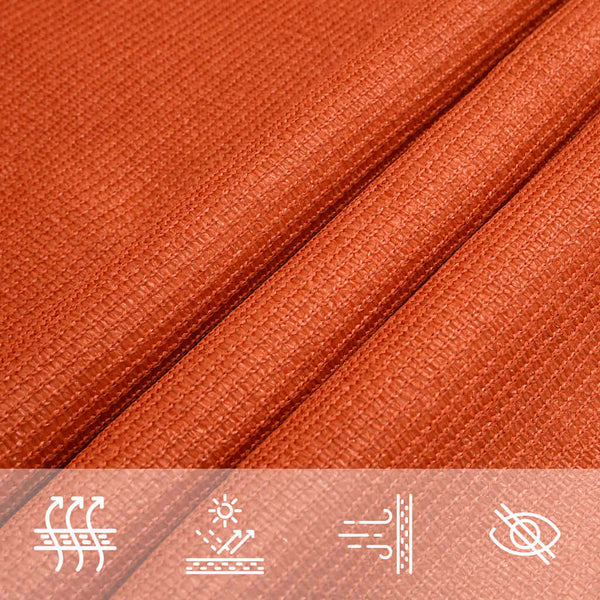 Aurinkokenkäpurje 160 g/m² Puolisuunnikas oranssi 3/4x3 m HDPE