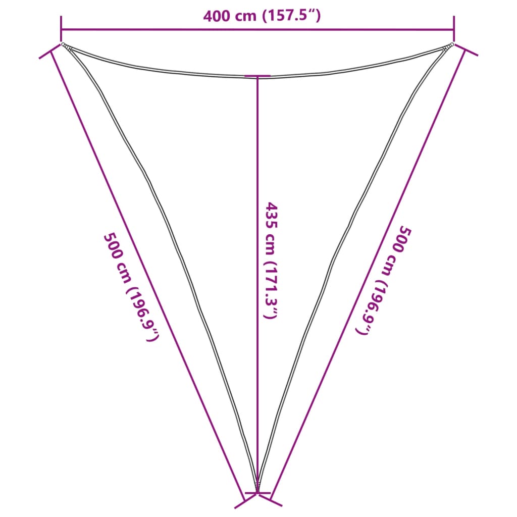 Musta aurinkopurje Epamimondas 4x5x5 m (160 g/m² hdpe)