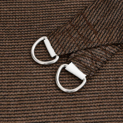 Ruskea aurinkopurje Huth 6x6 m (160 g/m² hdpe)