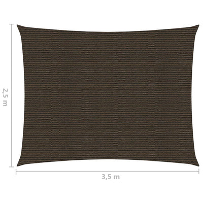 Aurinkopurje 160 g/m² ruskea 2,5x3,5 m HDPE