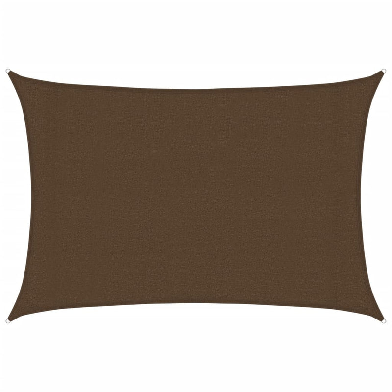 Ruskea aurinkopurje Cristodora 3x5 m (160 g/m² hdpe)