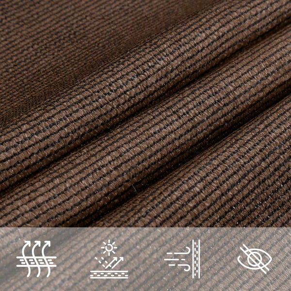 Aurinkopurje 160 g/m² ruskea 4x6 m HDPE