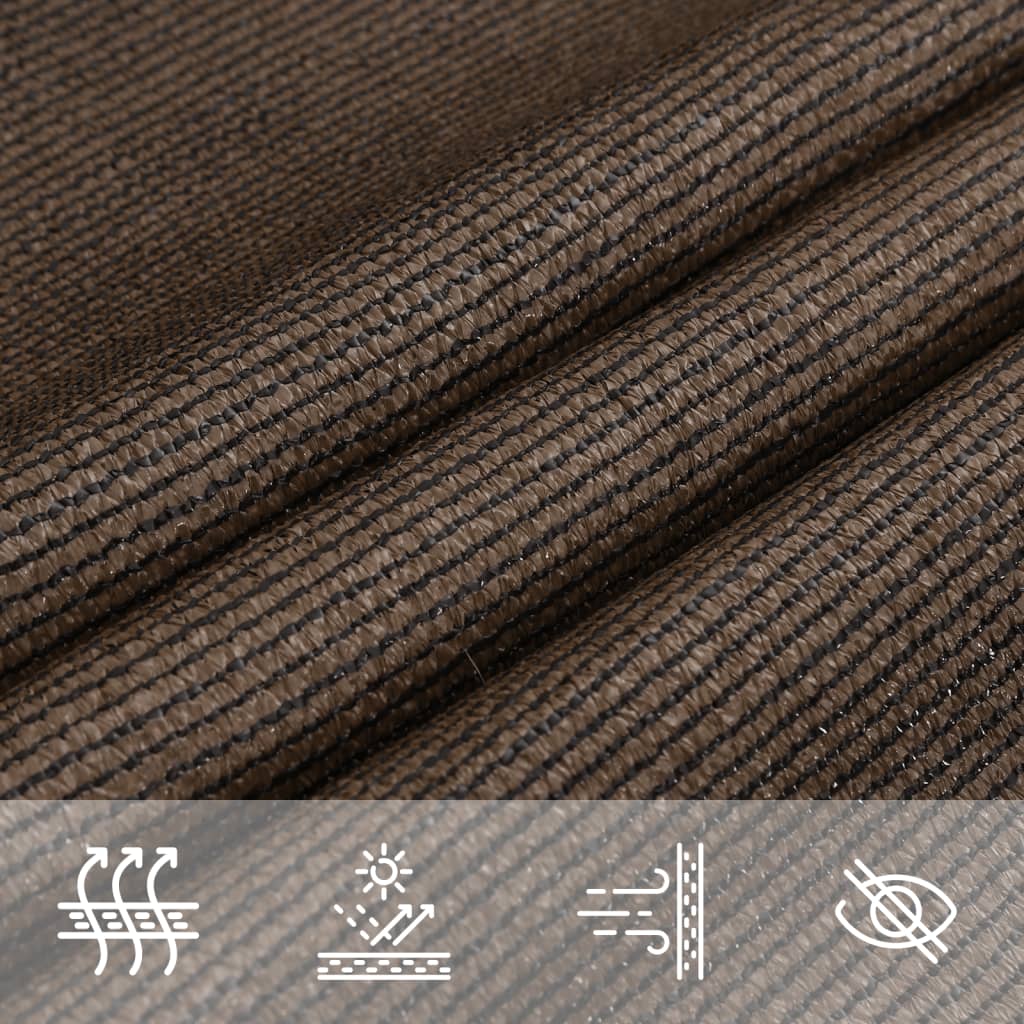 Aurinkopurje 160 g/m² ruskea 6x7 m HDPE