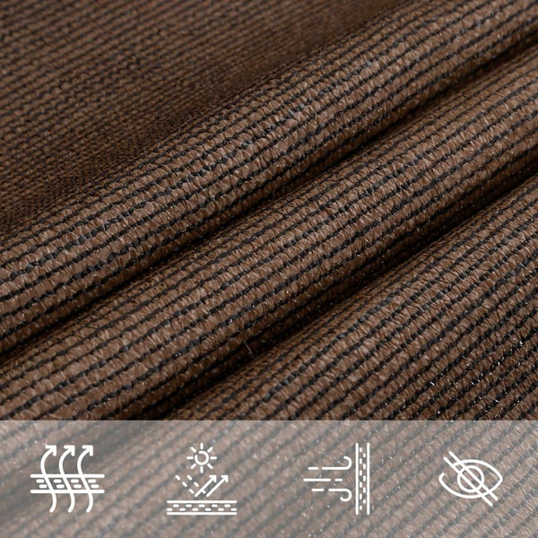 Aurinkopurje 160 g/m² ruskea 3x3x4,2 m HDPE