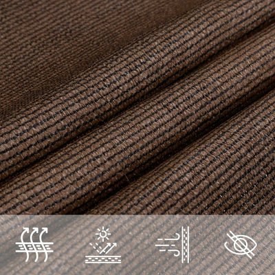 Aurinkopurje 160 g/m² ruskea 3/4x3 m HDPE