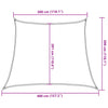 Aurinkopurje 160 g/m² ruskea 3/4x3 m HDPE