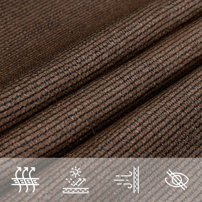 Aurinkopurje 160 g/m² ruskea 4/5x3 m HDPE