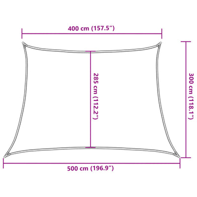 Aurinkopurje 160 g/m² ruskea 4/5x3 m HDPE