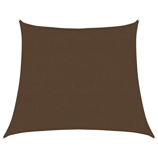 Aurinkokenkäpurje 160 g/m² Puolisuunnikas ruskea 4/5x4 m HDPE