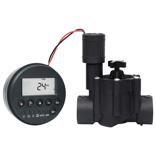 Puutarhan kasteluajastin solenoidiventtiilillä