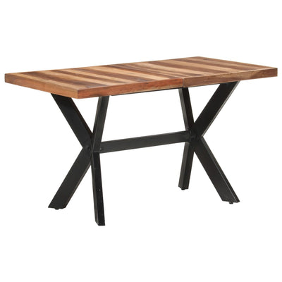 Ruokapöytä 140x70x75 cm täysi puu hunajaviimeistelyllä