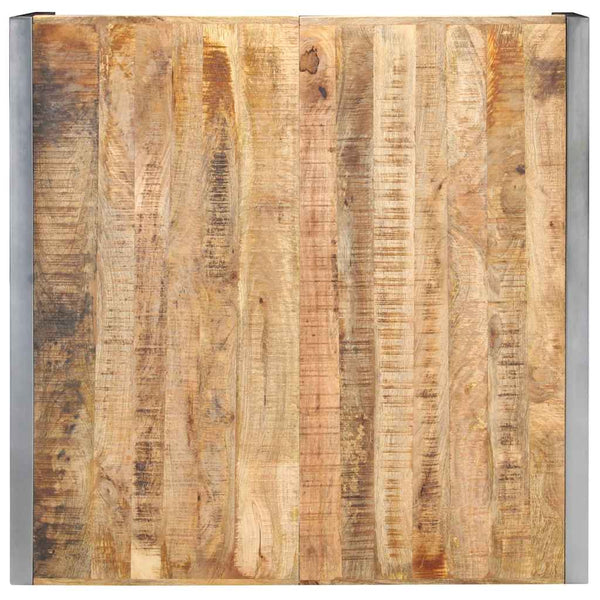 Sohvapöytä 120x120x40 cm karkea mangopuu