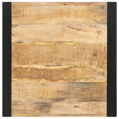 Ruokapöytä 60x60x75 cm täysi karkea mangopuu