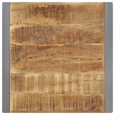Ruokapöytä 70x70x75 cm täysi karkea mangopuu
