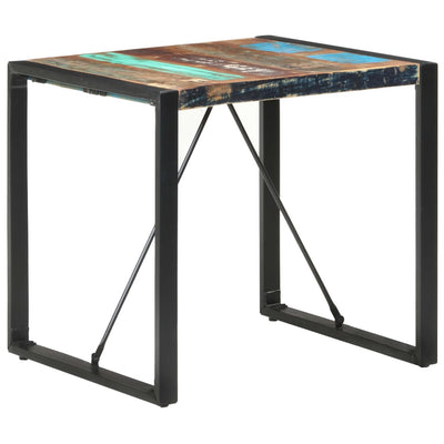 Ruokapöytä 80x80x75 cm kierrätetty täyspuu