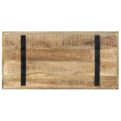 Ruokapöytä 120x60x76 cm karkea mangopuu