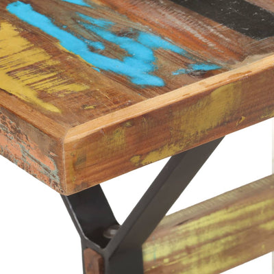 Ruokapöytä 140x70x76 cm kierrätetty täyspuu