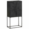 Senkki musta 60x30x120 cm täysi akaasiapuu ja mangopuu
