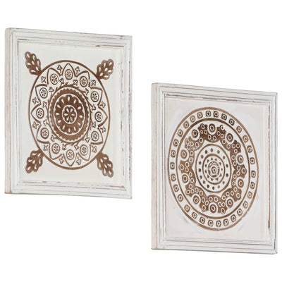 Käsinveistetty seinäpaneeli Afilache 40x40x1,5cm (2 kpl mdf)