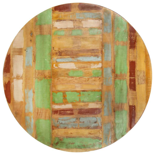 Ruokapöytä pyöreä 175x75 cm kierrätetty täyspuu