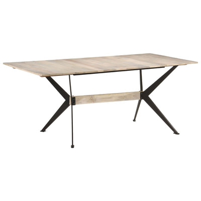 Ruokapöytä 180x90x76 cm täysi mangopuu