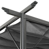 Antrasiitti pergola sisäänvedettävä katto Karma 3x3 m (teräs 180 g/m²)