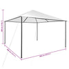 Valkoinen huvimaja Omirbec 4x4x3 m (180 g/m²)