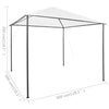 Valkoinen huvimaja Omirbec 3x3x2,9 m (180 g/m²)