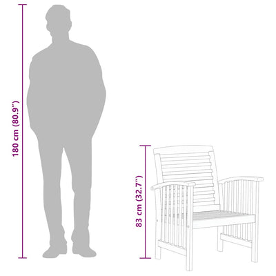 Puutarhatuolit Thea (2 kpl akaasiapuu)