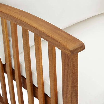 Puutarhapenkki tyynyllä Milionor 119cm (akasiapuu)