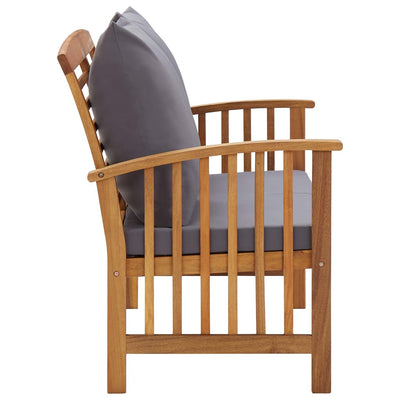 Puutarhapenkki tyynyllä Milionor 119cm (akasiapuu)