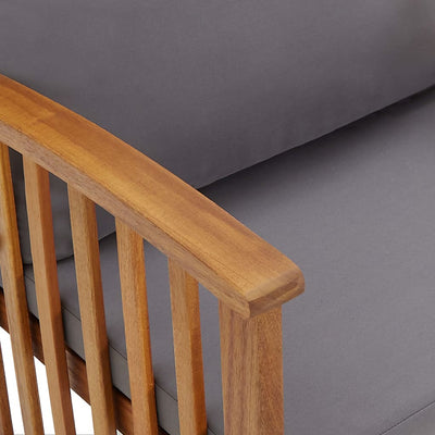 Puutarhapenkki tyynyllä Milionor 119cm (akasiapuu)