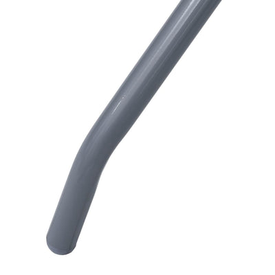 Vaaleanharmaa puutarhapöytä Eufimie 60cm (teräs ja lasi)