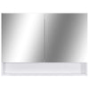 LED kylpyhuoneen peilikaappi valkoinen 80x15x60 cm MDF