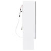 LED kylpyhuoneen peilikaappi valkoinen 80x15x60 cm MDF