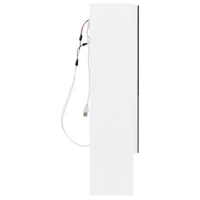 LED kylpyhuoneen peilikaappi valkoinen 80x15x60 cm MDF