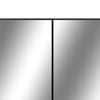 LED kylpyhuoneen peilikaappi musta 80x15x60 cm MDF