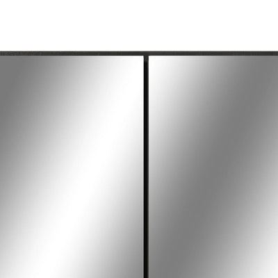 LED kylpyhuoneen peilikaappi musta 80x15x60 cm MDF