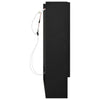 LED kylpyhuoneen peilikaappi musta 80x15x60 cm MDF