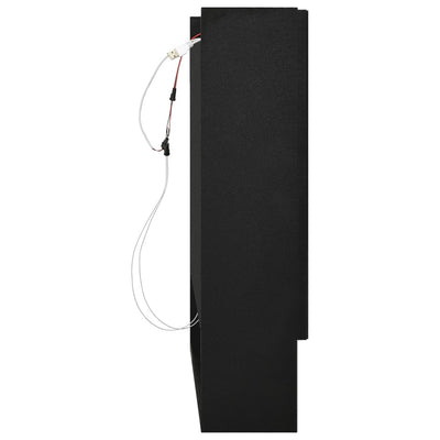 LED kylpyhuoneen peilikaappi musta 80x15x60 cm MDF