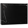 LED kylpyhuoneen peilikaappi musta 80x15x60 cm MDF